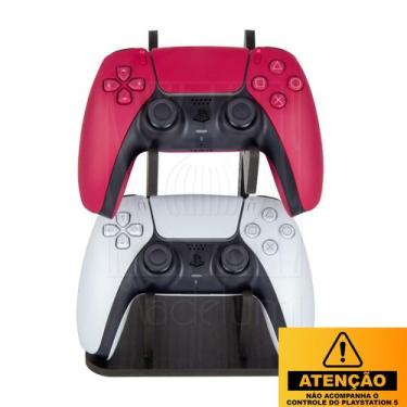 Imagem de Suporte Para Controle Playstation 5 MDF 6mm Preto Ps5 Play5 - Madelumi