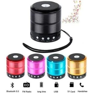 Imagem de Caixinha Som Portatil Wireless Bluetooth Mp3 Usb Fm Sd Aux - SHOPPIND 