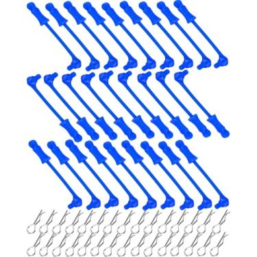 Imagem de hopsupRC RC Upgrades Part for 1/10 1/12 1/14 1/16 RC Car,RC Metal Body Clip Retainer Shell Fixed Buckle Lock Hop Up,(30PCS) Navy Blue