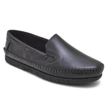 Imagem de Mocassim Sapatilha Masculino Couro Preto Confort Granado-Masculino