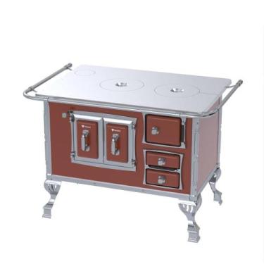 Imagem de Fogao a Lenha Venax n 2 Sec XVIII Chapa de Aluminio Tabaco, SAIDA ESQU