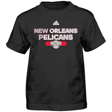 Imagem de Camiseta NBA by Outerstuff masculina NBA Reflective Authentic de manga curta, Preto, 5-6X