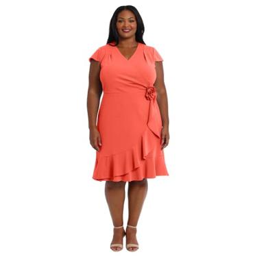 Imagem de bestmobilephonecases Boné feminino SLV Wrap com babados cascata com roseta, Roseta - Coral quente, 52