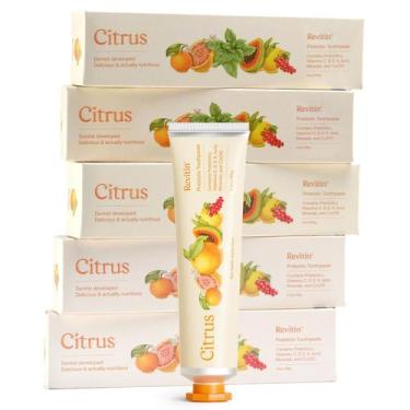 Imagem de Creme Dental Revitin Gel - Cítrico, Prebiótico e Sem Flúor (5 Unidades