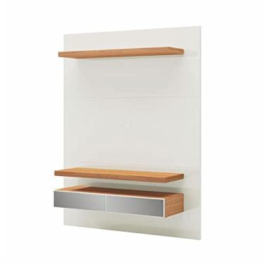 Imagem de Painel para TV Até 55 Polegadas com LED e Espelho Off White/Freijó TB106E - Dalla Costa