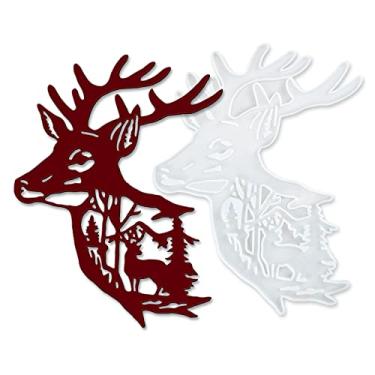 Imagem de Deer Wall Hanging Resin Silicone Mold, Deer Antlers Epoxy Casting Mold for Wall Hanging Decor, DIY Christmas Elk Door Wall Art Home Party Unique Decoration