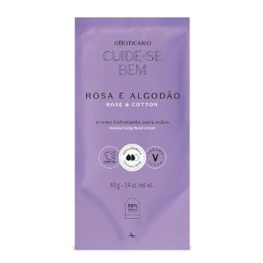 Imagem de Refil Creme Hidratante para Mãos Cuide-se Bem Rosa e Algodão 40g