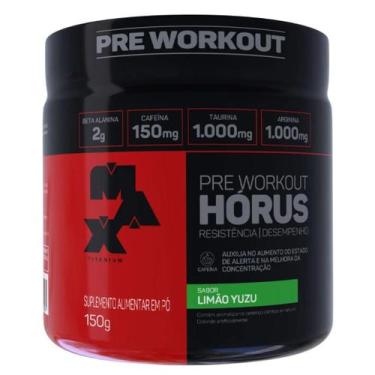 Imagem de Pré Treino Horus 150g Max Titanium, Limão Yuzu