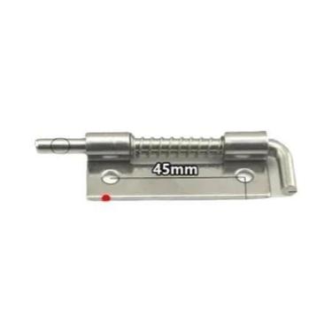 Imagem de Fechadura De Barril De Aço Inoxidável Prateado Com Mola Para Portas, A