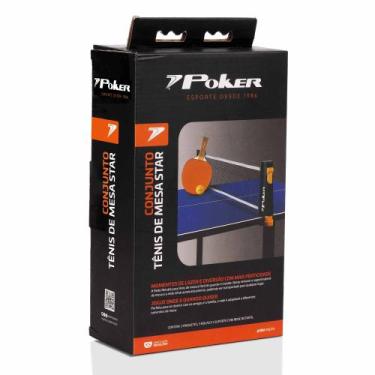 Imagem de Conjunto Tênis de Mesa Star - 2 raquetes + 3 bolas + suporte com Rede 