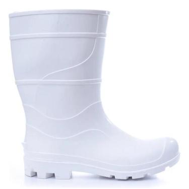 Imagem de Bota Galocha PVC Cano Médio Branca Impermeável Epi CA 32180 - Crival, 