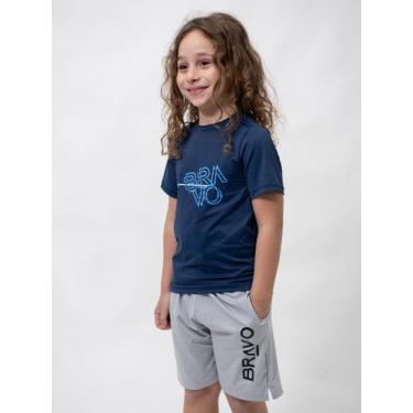 Imagem de Camiseta Dry Cool Infantil Vector Manga Curta Marinho, 10