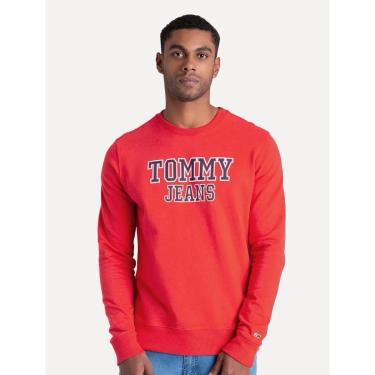 Imagem de Moletom Tommy Jeans Masculino Crewneck Entry Graphic Vermelha-Masculino