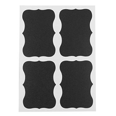 Imagem de 80 pcs Etiquetas de PVC Etiquetas Etiquetas,Etiquetas de quadro-negro, Etiquetas de Quadro-negro reutilizáveis, para armazenamento, Caixotes, Frascos de vidro, Garrafas de vasilhas, Despensa, Artesan