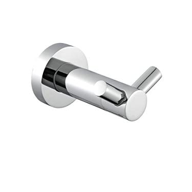 Imagem de Acessórios de banheiro Prateleira de toalha polida de aço inoxidável Suporte de papel higiênico Suporte de sabonete Toalheiro Suporte de escova de dentes Gancho de roupão, gancho de roupão