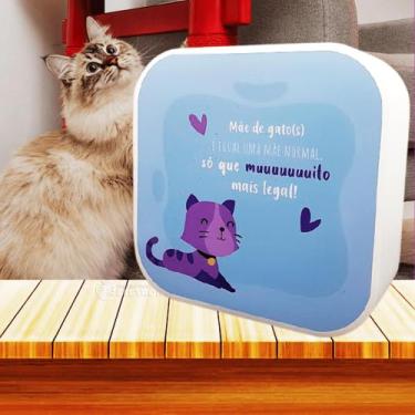 Imagem de Luminária Mãe De Gato Tipo Box LED Com Lâmpada Branco Para Decorar e I