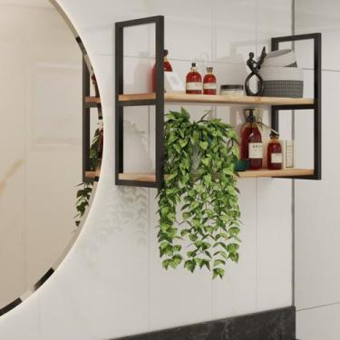 Imagem de Floreira Organizador P/ Home Suspensa 80x20cm De Ferro - Technox
