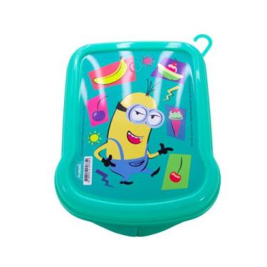 Imagem de Sanduicheira Infantil de Plástico Lancheira Escolar Plasútil, Minions