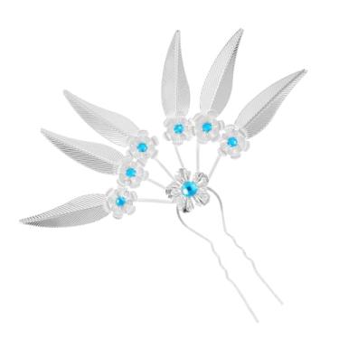 Imagem de Lureme Grampo de cabelo étnico vintage folha de liga com strass acessórios de cabelo para mulheres (hb000019-4)