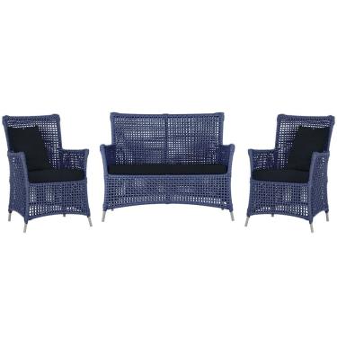 Imagem de  Jogo Sofá e 2 Poltronas de Área Igapó Alumínio