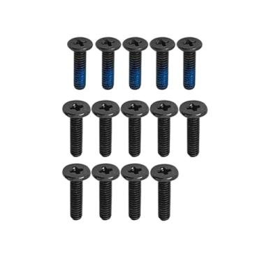 Imagem de Gintai 14 peças de substituição de parafusos de capa de base inferior inferior para ASUS ROG Zephyrus Duo 15 SE GX551 GX551QM GX551QR GX551QS (preto)