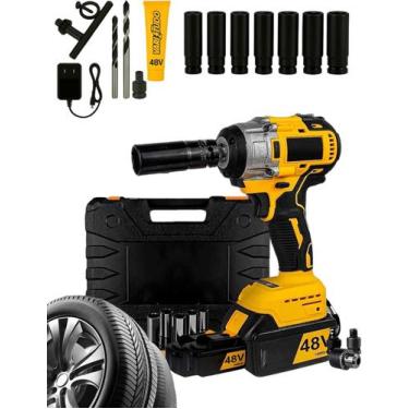 Imagem de Furadeira Parafusadeira e Chave de Impacto 48V Brushless 2 Baterias 4.