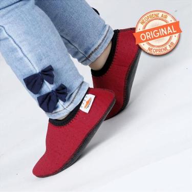 Imagem de Sapatilha Neoprene Air Original Azul e Vermelho Escuro para Bebês e Cr