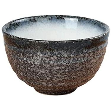 Imagem de QLDFX Tigela Matcha Tigela de salada Cerimônia de Chá Matcha Tigela de Chá Verde em Pó Cerâmica Conjunto de Chá Matcha (Nuvem da Montanha)