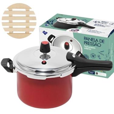 Imagem de Panela De Pressão 4,5 L Fechamento Externo + Descanso Panela