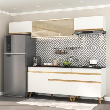 Imagem de Cozinha Completa 5 Peças Armário E Balcão Multimóveis Branca - MULTIMO