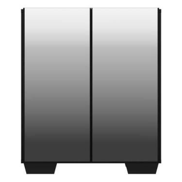 Imagem de Aparador Espelho Multimóveis Cantinho Do Café 2 Portas Preto - MULTIMO