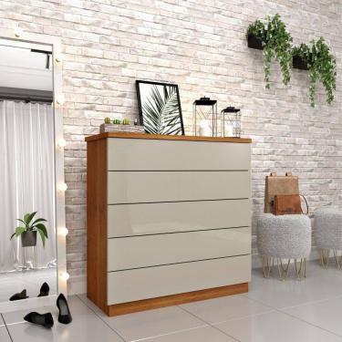 Imagem de Cômoda Premium 5 Gavetas Cinamomo-off