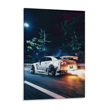 Imagem de HouLaiZhe Carro esportivo japonês Spitfire R35 Jdm pôsteres lona parede estética decoração de sala de parede impressões galeria sala decoração de parede para quarto sala de estar escritório 18 x 24