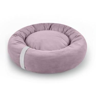 Imagem de Cama Gato e Cachorro Ninho Médio Nuvem Soft Macio Caminha Pet Lavável Donut Fundo Impermeável(Rose Touch)