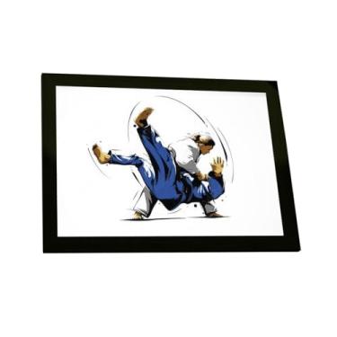 Imagem de Quadro Decorativo Jiu Jitsu Ilustração Luta Artes Marciais V4 Decoração Poster Quarto Sala