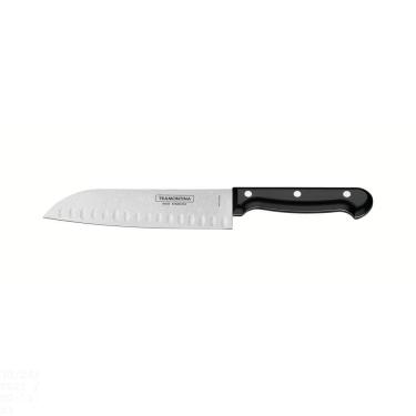 Imagem de Faca Santoku Ultracorte Com Lâmina Em Aço Inox E Cabo De Polipropileno Preto 7"