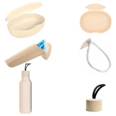 Imagem de Kit Viagem Porta Escova de Dente Saboneteira Soft Garrafinha Multiuso 