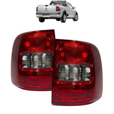 Imagem de Par Lanterna Traseira Fumê Saveiro G5 G6 2008 A 2016 Arteb