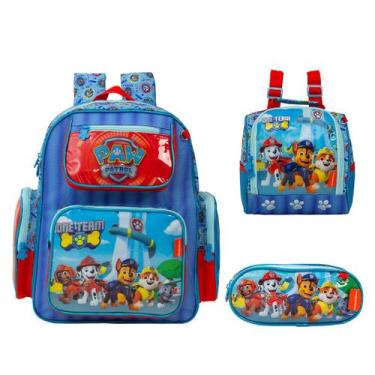 Imagem de Kit Mochila Infantil Costa Patrulha Canina Desenho Chenson - Toys 2U