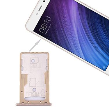 Imagem de HONGYAN Peças de substituição de telefone celular Para Xiaomi Redmi 4A SIM & SIM/TF Bandeja Acessórios telefônicos