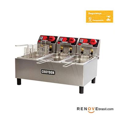 Imagem de Fritadeira Elétrica 220V com 3 Cubas de 3 Litros FC3A - Croydon