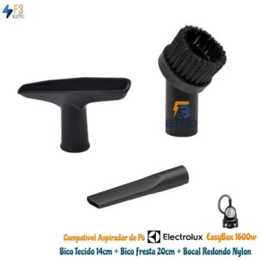 Imagem de Kit Bico Redondo Escova, Carpete e Fresta Aspirador de Pó Electrolux E