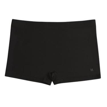 Imagem de Sunga Boxer Lisa Adulto Mash Uv50+ Cordão Ajustável Praia, GG, Preto