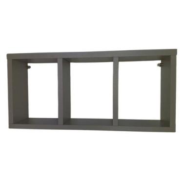 Imagem de Nicho Triplo Decoração - Para Banheiro Cozinha Sala Quarto 50x23x10 - 