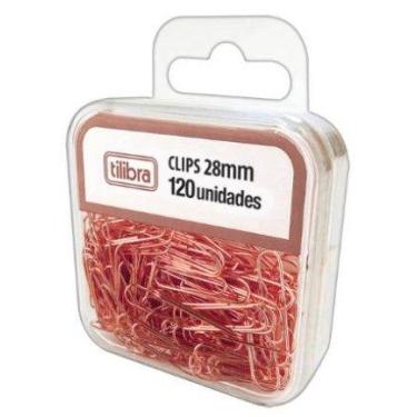 Imagem de Clips 28mm 120un rosa tilibra 276499