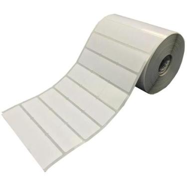 Imagem de Etiqueta para Código de Barras Couché 33X21MM - 3 Colunas, Rolo de 30 