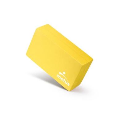 Imagem de Bloco de yoga e pilates 23x13x7cm Motus Esportes, Amarelo
