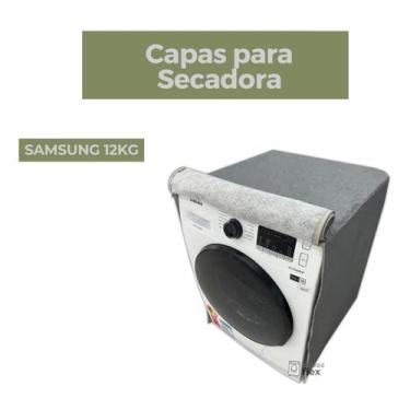 Imagem de Capa secadora samsung 12kg impermeável flex - Capas Flex, CINZA
