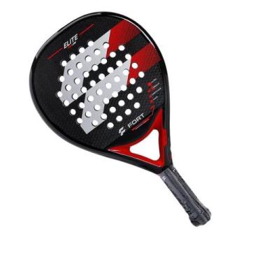 Imagem de Raquete de Padel Fort Elite - Preto e Vermelho