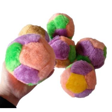 Imagem de Brinquedos de pelúcia para cachorros pequenos kit com 6 unidades   - C